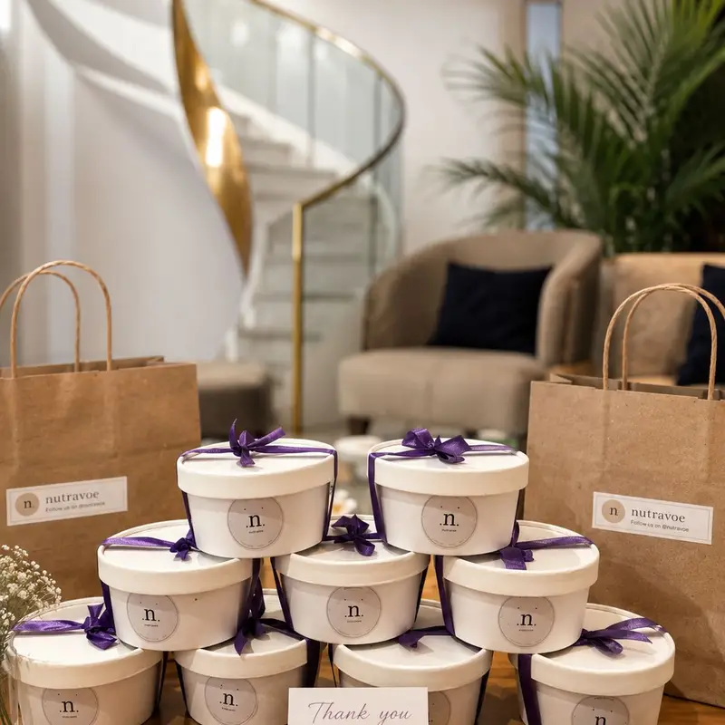 Nutravoe at a Bangalore gym, studio, or brand event